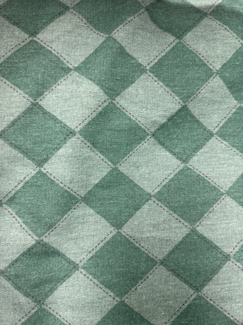 French Terry Argyle - Slytherin Green