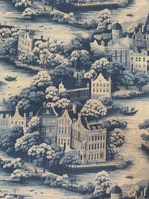 Amsterdam Toile Blauw - Linen