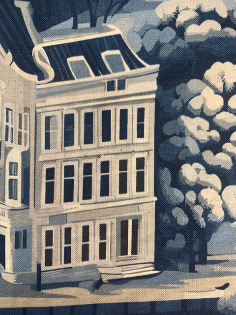 Amsterdam Toile Blauw - Cotton