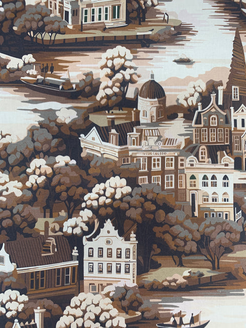 Amsterdam Toile Chocolate - Cotton