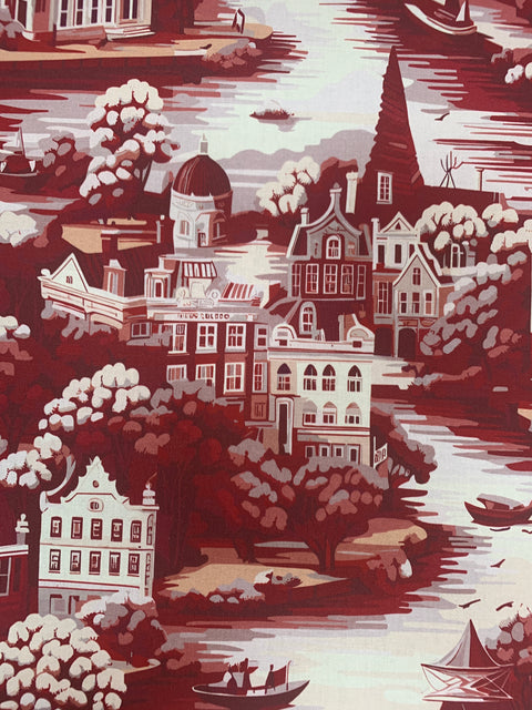 Amsterdam Toile Ruby - Cotton