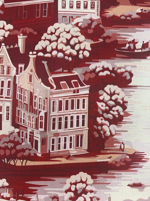 Amsterdam Toile Ruby - Cotton