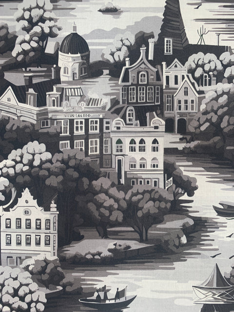 Amsterdam Toile Storm - Cotton