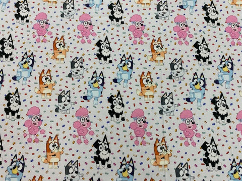 Bluey Sprinkle Quilting Cotton