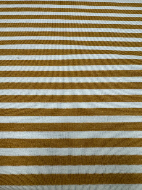 Knit Stripe - Gold/Creme