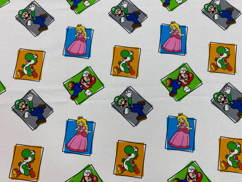 Mario and Freinds Quilt Cotton